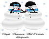 Snowman Couple Particles