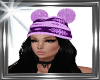 ! winter hat hair purpl2