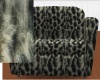 Leopard Fur Couple Couch