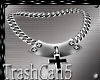 Cross plait necklace