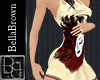 BB Harlequin Dress Cream
