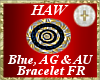 Blue,AG & AU Bracelet FR