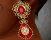 Kına Gold Red Earring