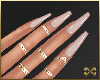 Nude Nails - Gold Rings