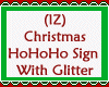 HoHoHo Sign Glitter