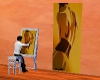 T4} EASEL lady yellow