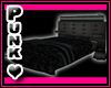 Luxury Bed Black Satin