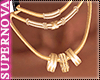 SN. Trio Gold Necklace