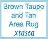 Taupe Brown Area Rug