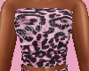 Pink Leopard Crop Top