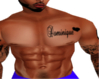 Dominique Chest Tattoo