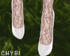 C~White Angel Heels