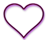 O Hot Purple Heart Frame