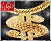 $ (dollar) Gold Chain