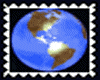 ROTATING EARTH STAMP