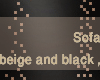 beige and black