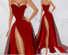 Red Beaded Pageant Gown