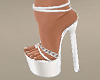 White Stiletto Sandals