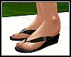 Black Strap Sandals W