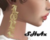 {s} love earrings gold