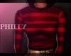 P. Stripe Sweater Red