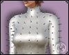 Spikes Leather Dress Slv