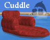 Red cuddle lounger