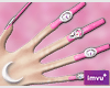 Pitzi Pink Jewelry Nails