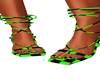 JB Green Checker Heels