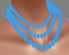 50s Blue Bead Necklace