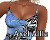AA RXL Blue Floral Zebra