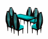 Table Chairs Aqua
