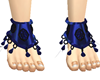 Deep Blue Fey Anklets