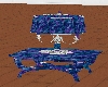 LL-Blue fern lamp table