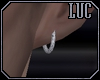 [luc] M Earrings Silver