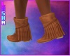 Fringed Boots Tan