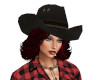 Cowgirl hat w red hair