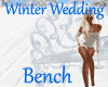 Winter Wedding Bench