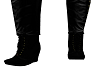 Dark black rocker boots