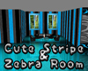 Cute Stripe & Zebra Room