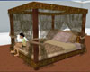 Brown Tones Canopy Bed