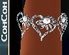 Diamond Hearts Bracelet