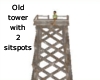 Old tower with sit spots