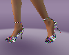 cool rainbow heel shoes