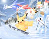 Pikachu Snow Time