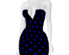 VdayOpen Slit Dress blue
