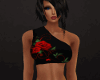 Sling top red rose