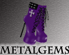 CEM Purple Goth Pvc Boot