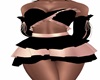 Bl/RoseGold Skirt Set