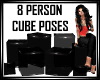 8 PERSON cube poses
